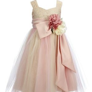 ChantillyPlace LittleGirls Brocade Ballerina dress